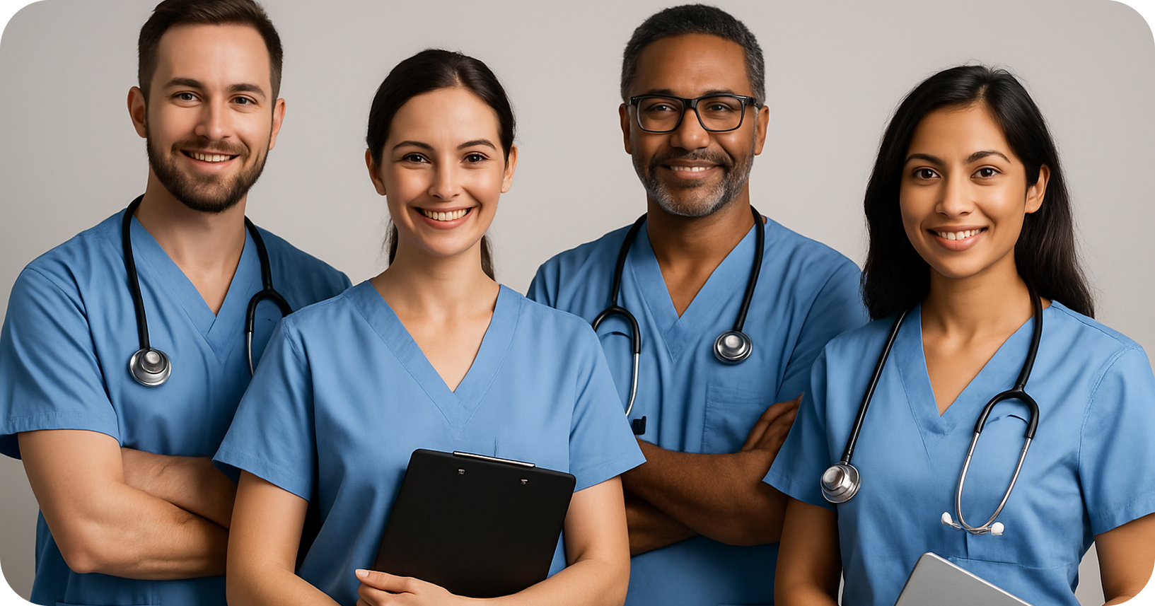 doctors posing